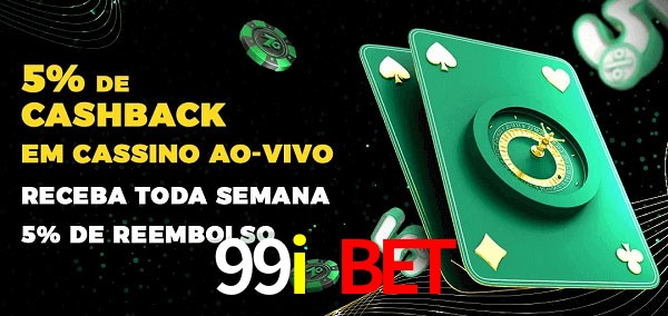 Promoções do cassino ao Vivo 99i bet